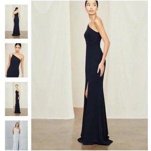Amsale Sloan Bridesmaid Black Dress